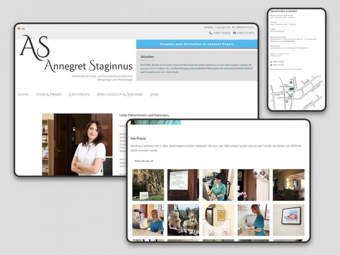 Responsive Design Hautarzt Grimma
