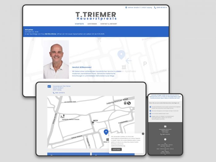 Webdesign Hausarztpraxis Triemer