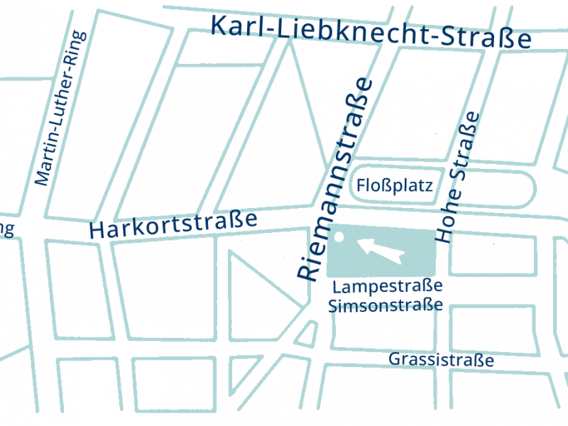 Grafik Anfahrtsskizze Zahnarzt Bittrich