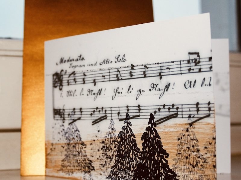Weihnachtskarte Musik