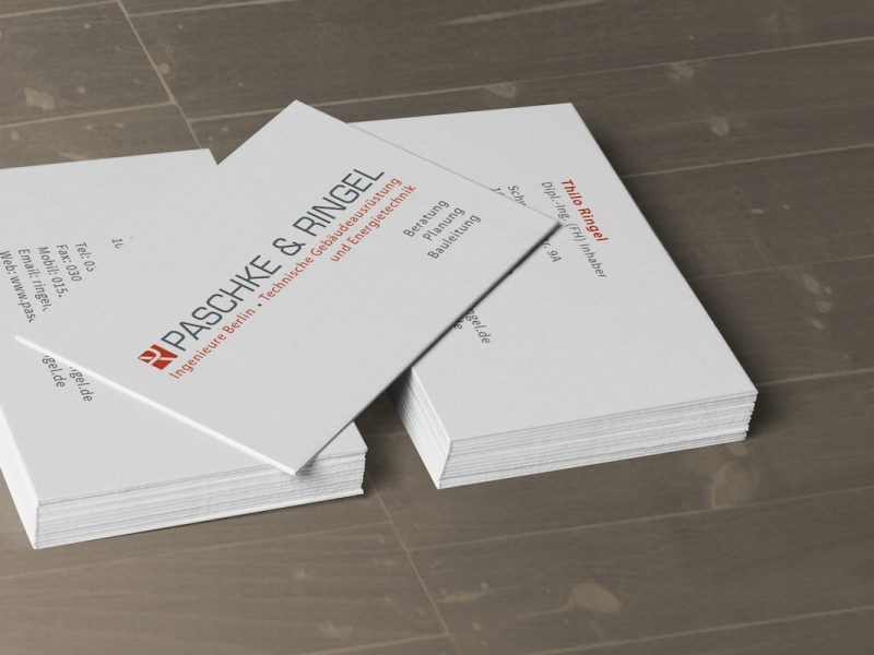 Visitenkartengestaltung Paschke-Ringel